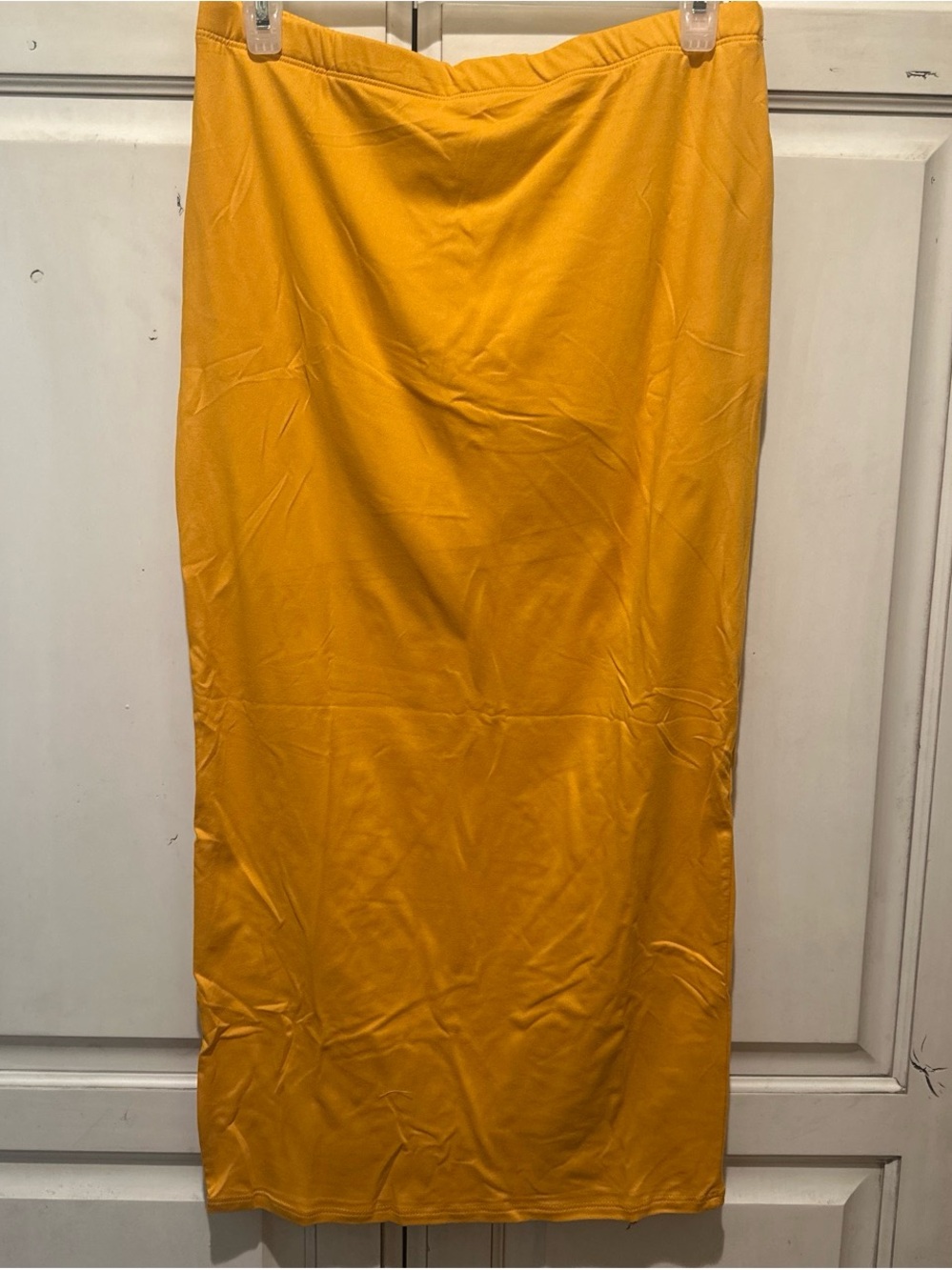 Women's Maxi Skirt in Mustard Yellow